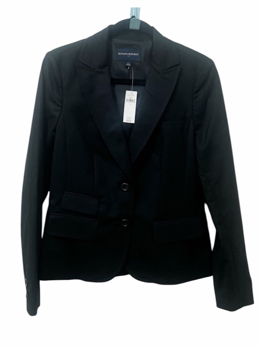 New Banana Republic Sleek Sculpted Blazer Black Women's Size Small - Picture 5 of 7